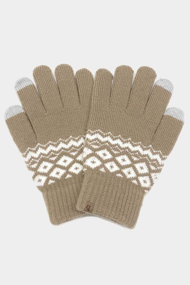 Geo Knit Gloves