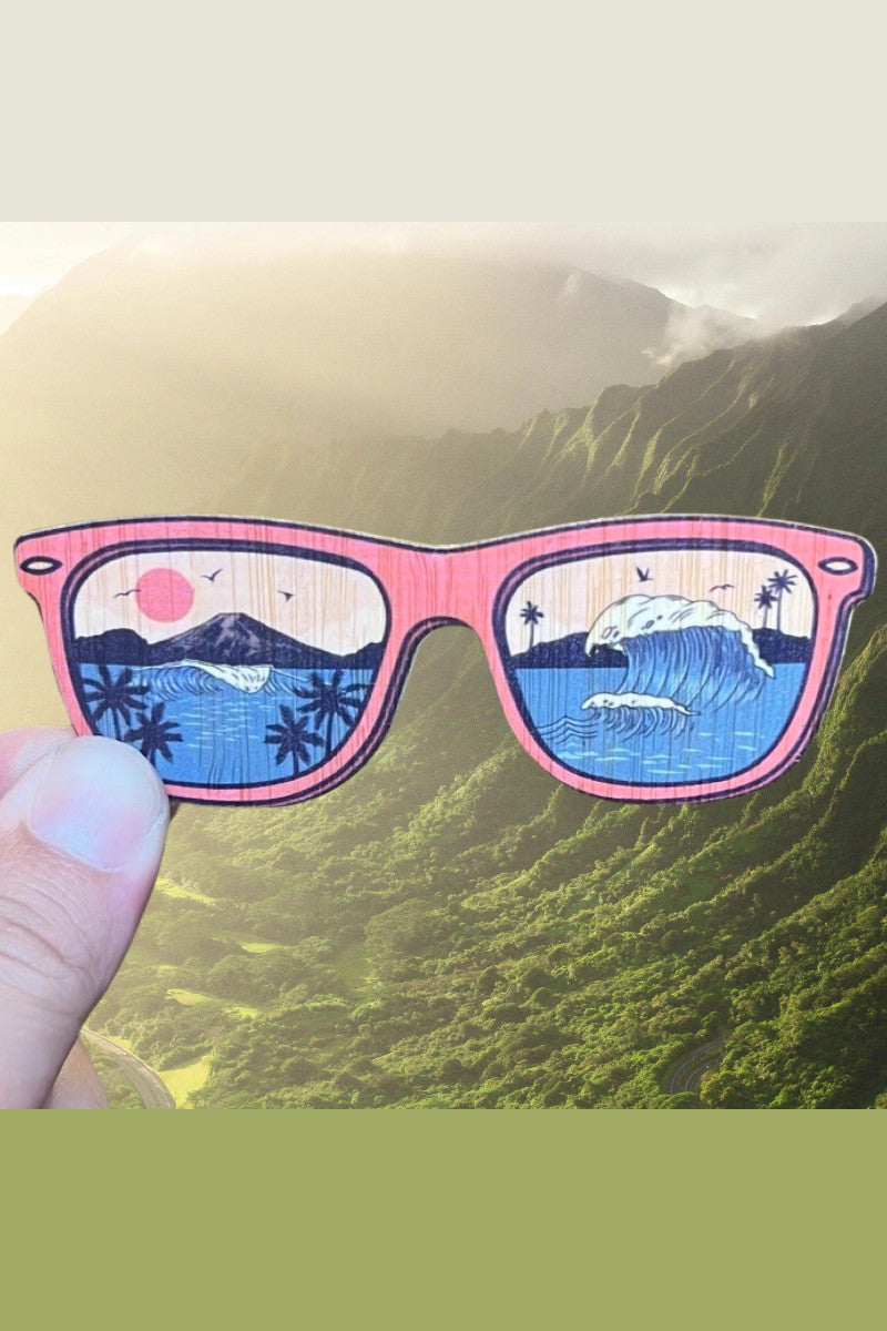 Sunglass Surf Bamboo Sticker