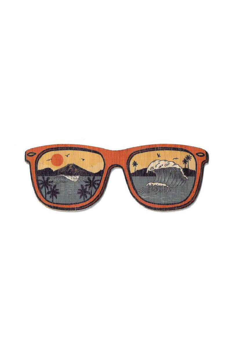 Sunglass Surf Bamboo Sticker