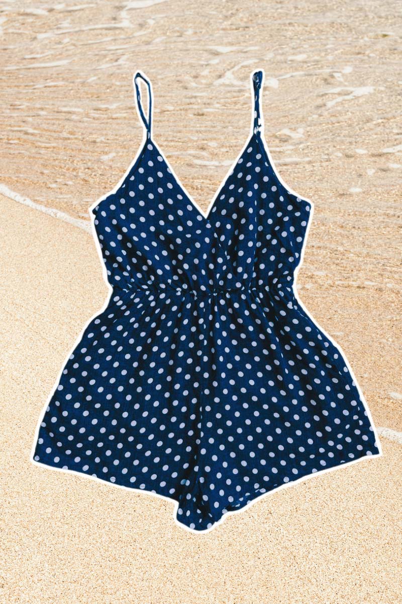 Blue Dot Romper