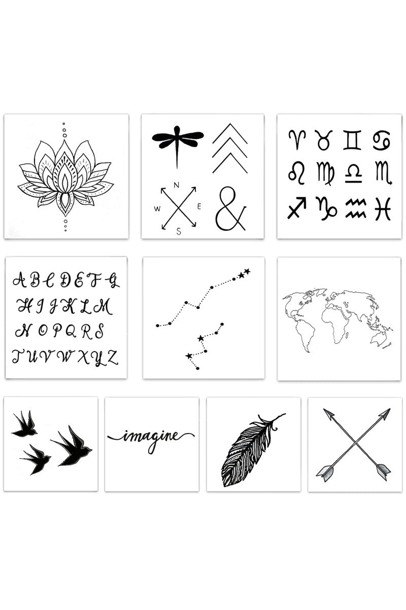 Inspired Temporary Tattoos