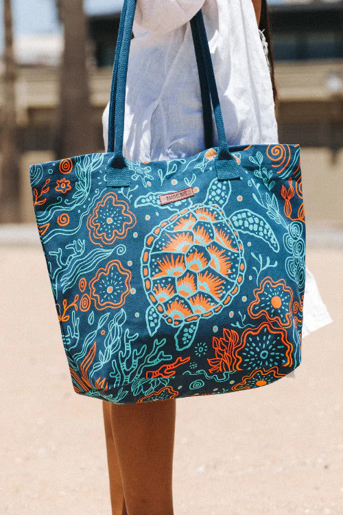 Sandcloud Reef Turtles Beach Tote