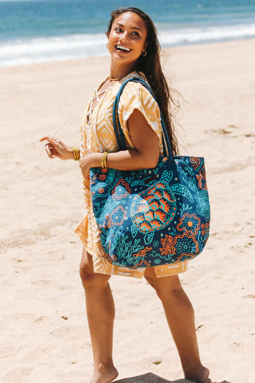 Sandcloud Reef Turtles Beach Tote