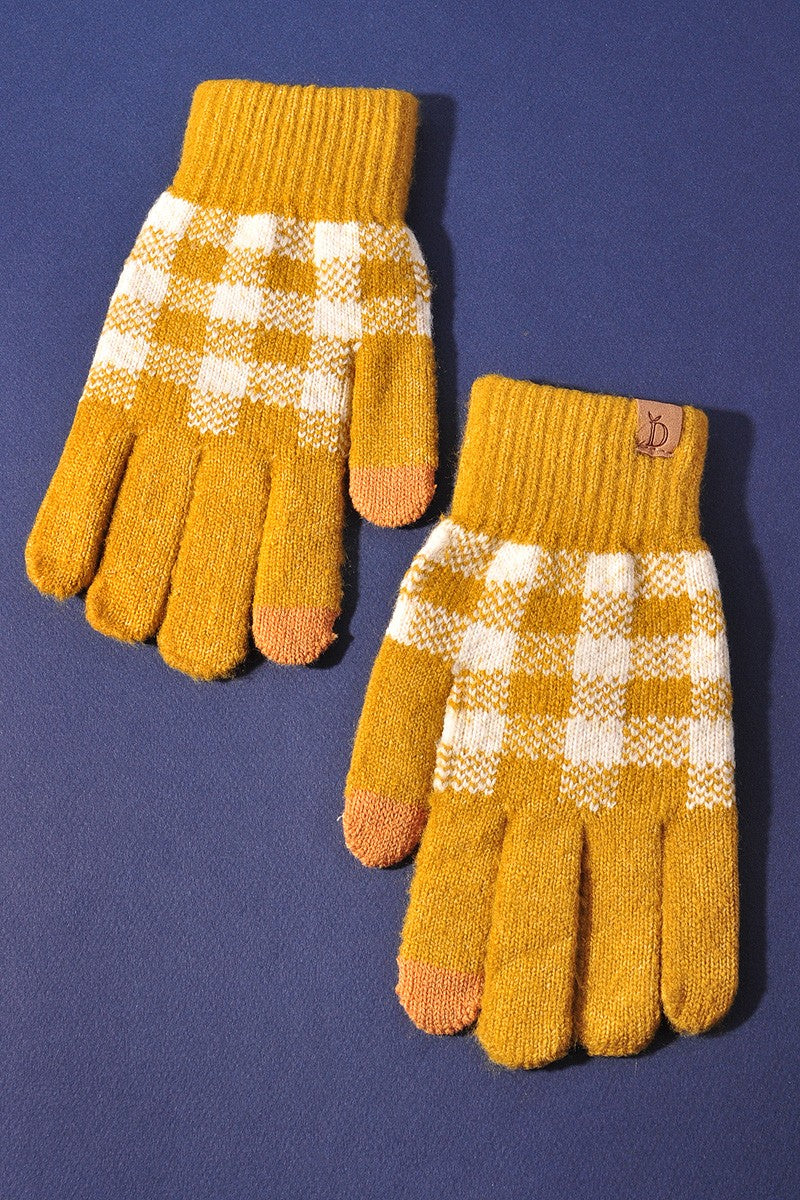 Buffalo Check Gloves