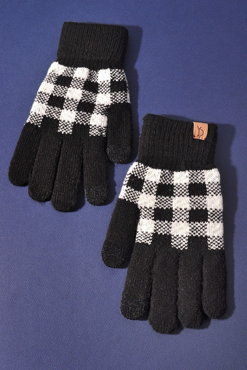 Buffalo Check Gloves