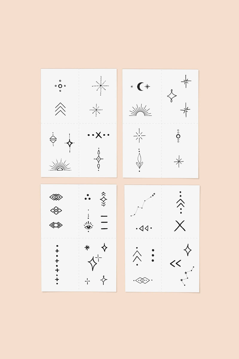 Celestial Temporary Tattoos