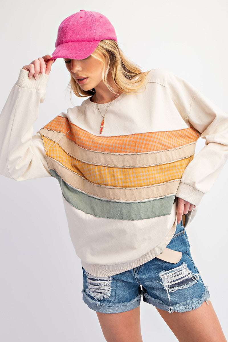 Color Wash Rainbow Sweatshirt