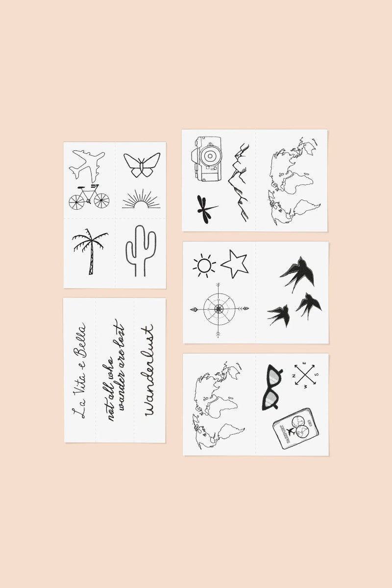 Destination Temporary Tattoos