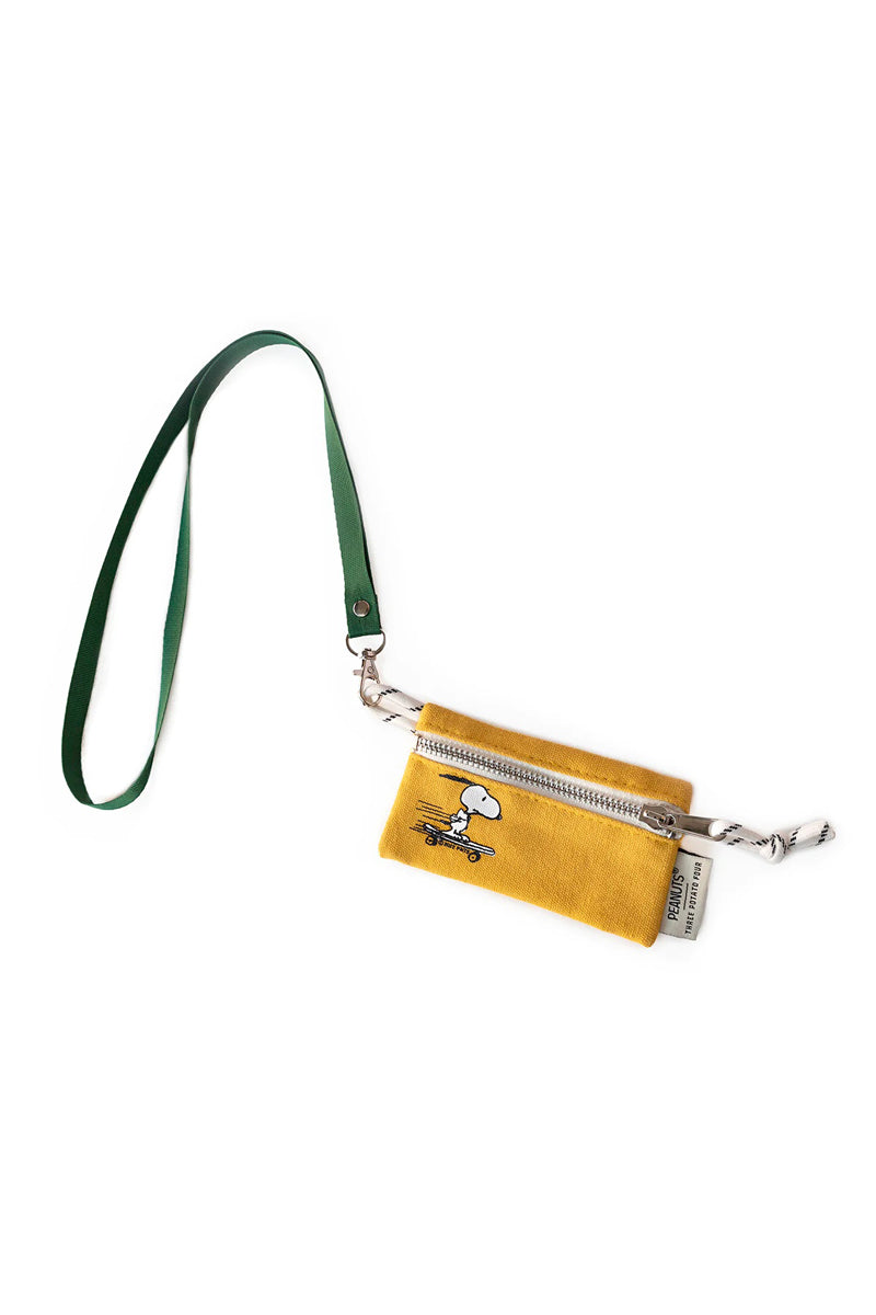 Snoopy Skateboard Lanyard Wallet