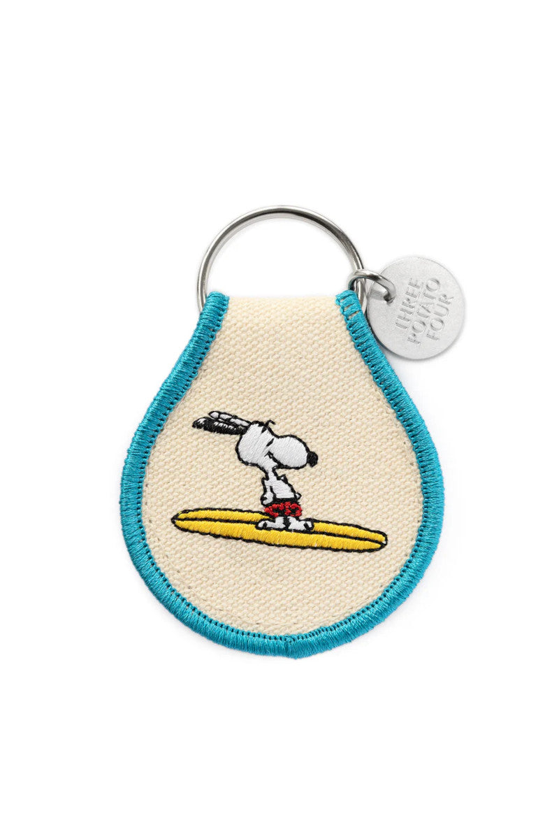 Snoopy Surf Patch Keychain