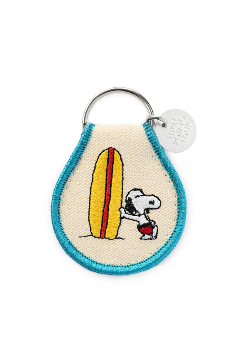 Snoopy Surf Patch Keychain