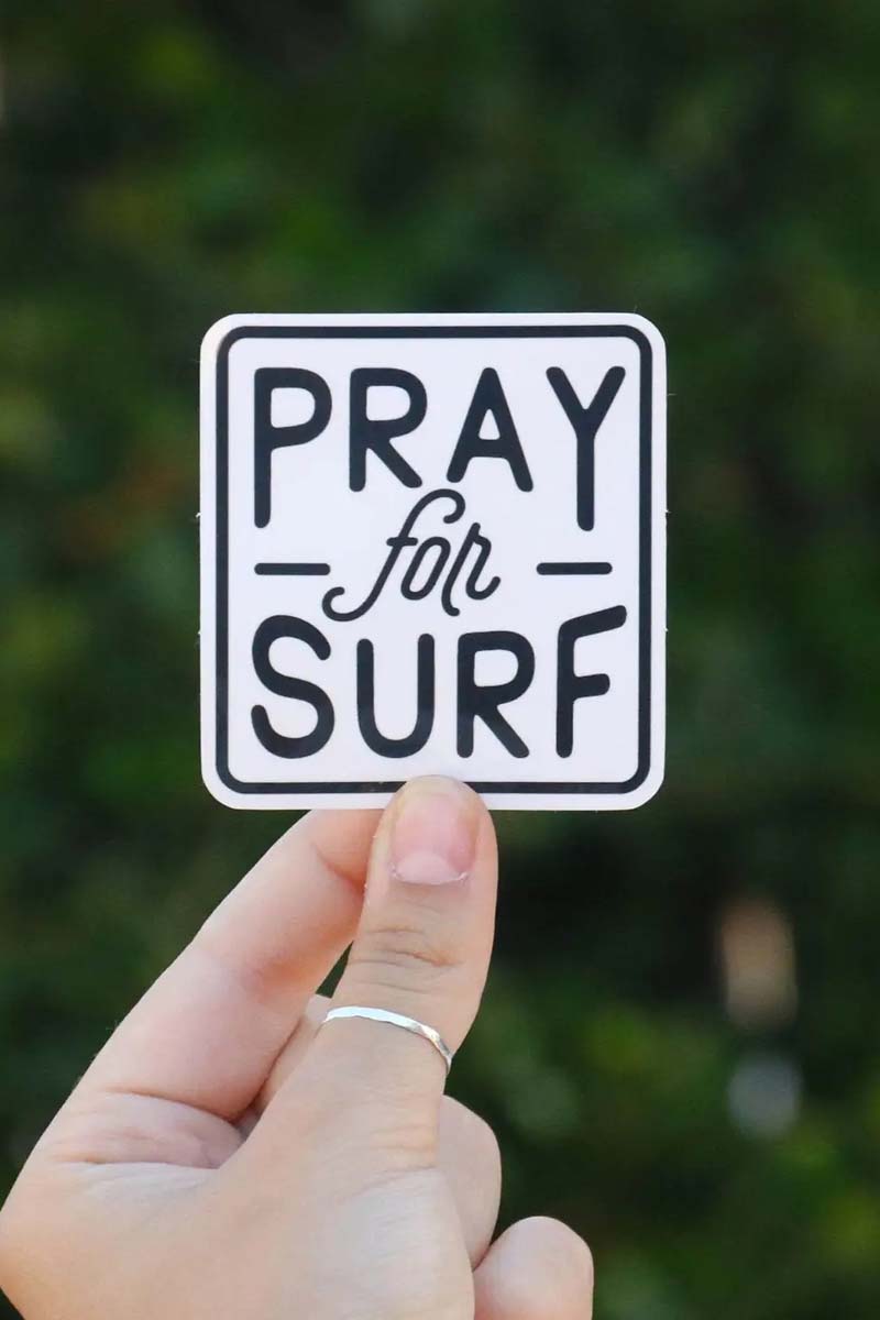 Pray for Surf Sticker