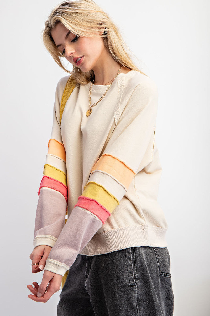 Rainbow Stripe Sweatshirt