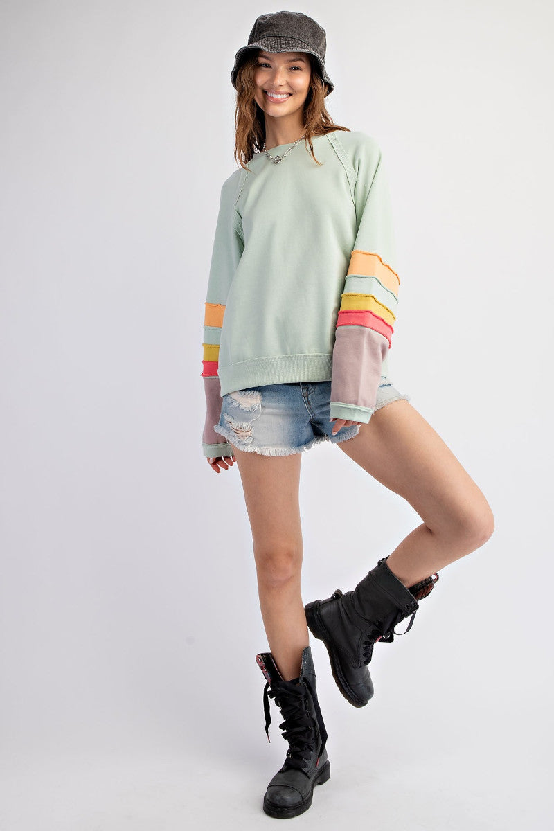 Rainbow Stripe Sweatshirt