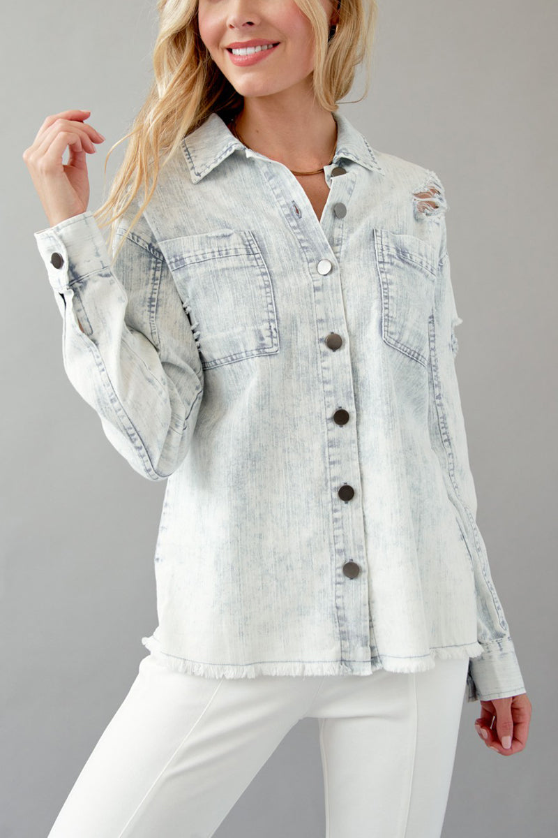 Breezy Denim Shirt