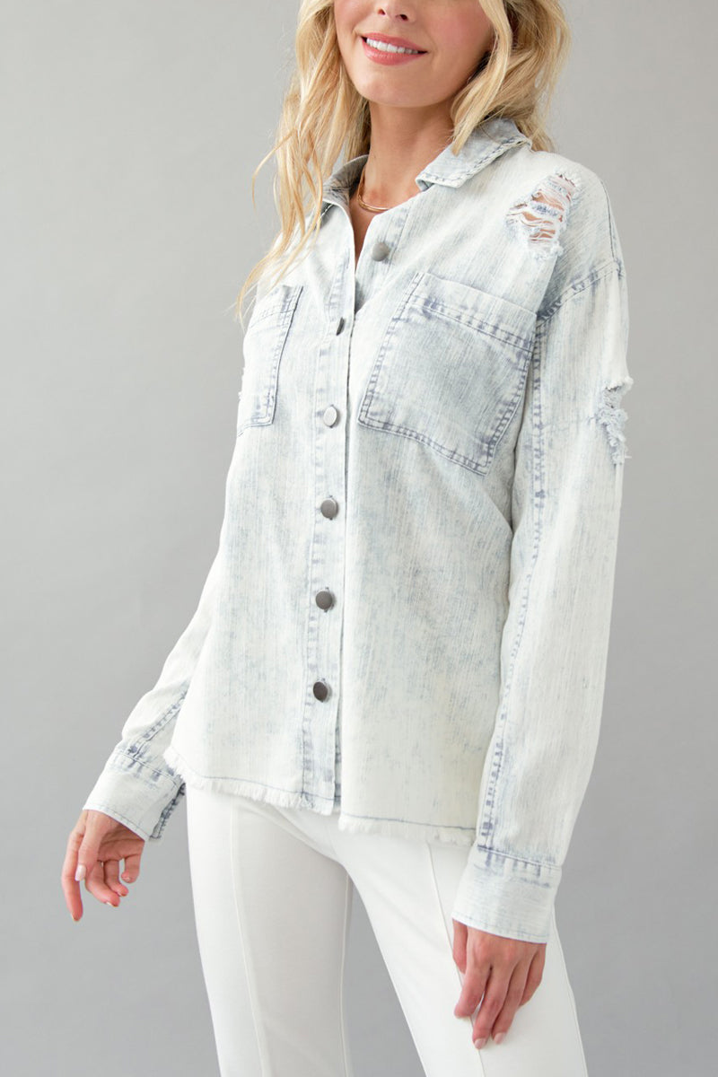 Breezy Denim Shirt