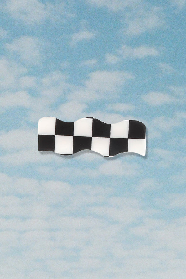 Checkered Hair Clip