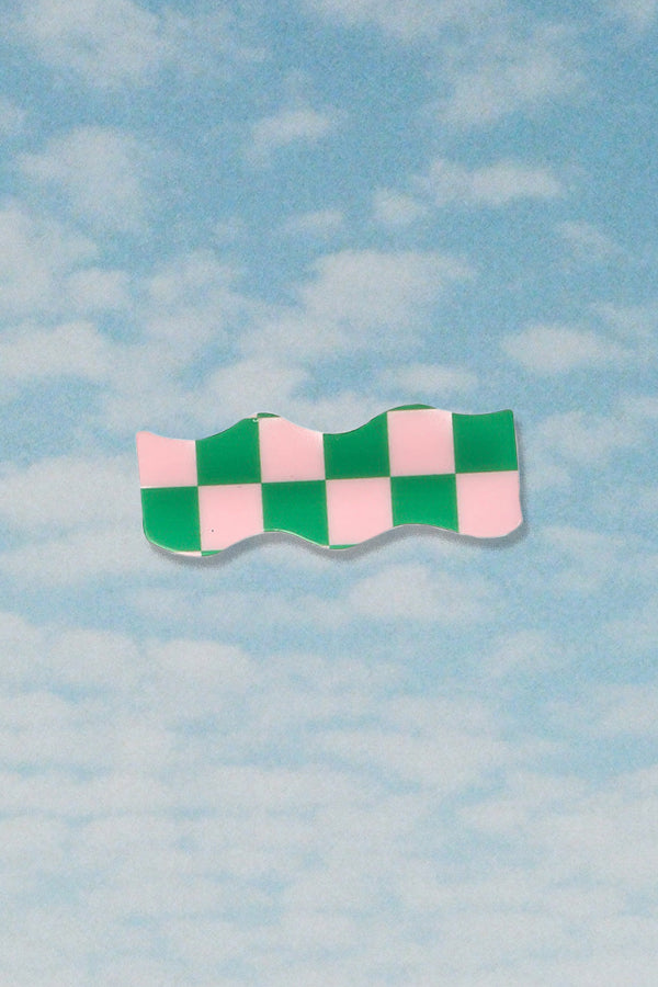 Checkered Hair Clip